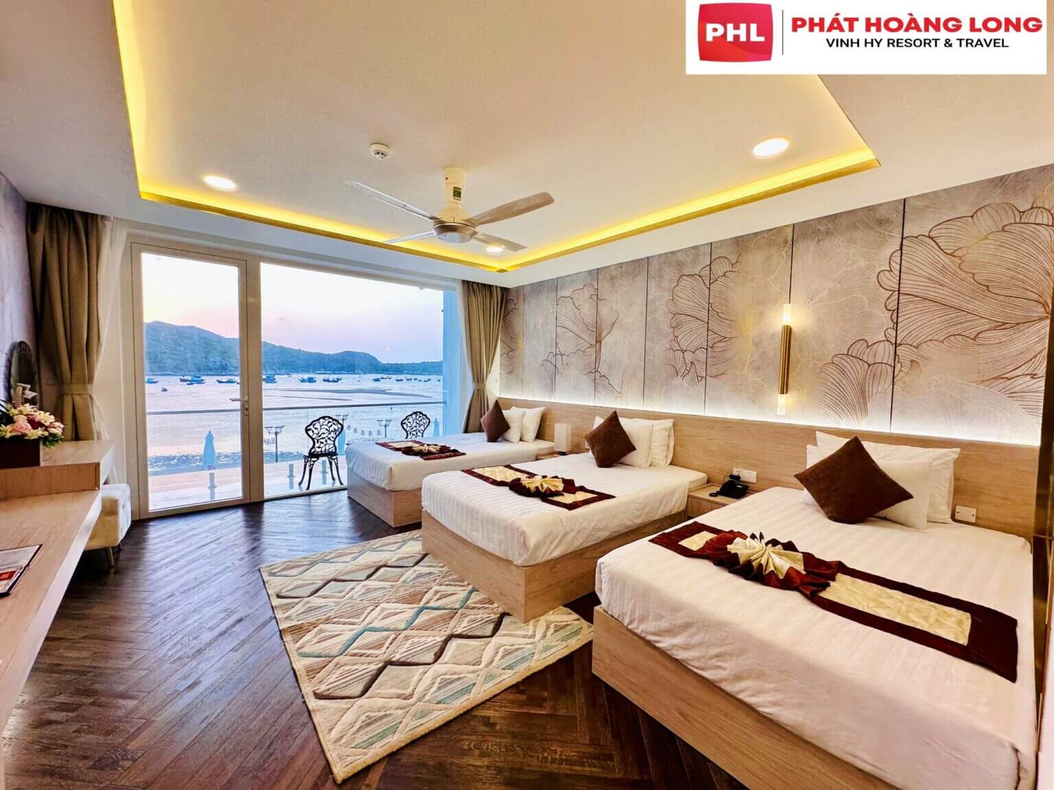 Hệ thống phòng nghỉ tại đây được thiết kế hiện đại và sang trọng