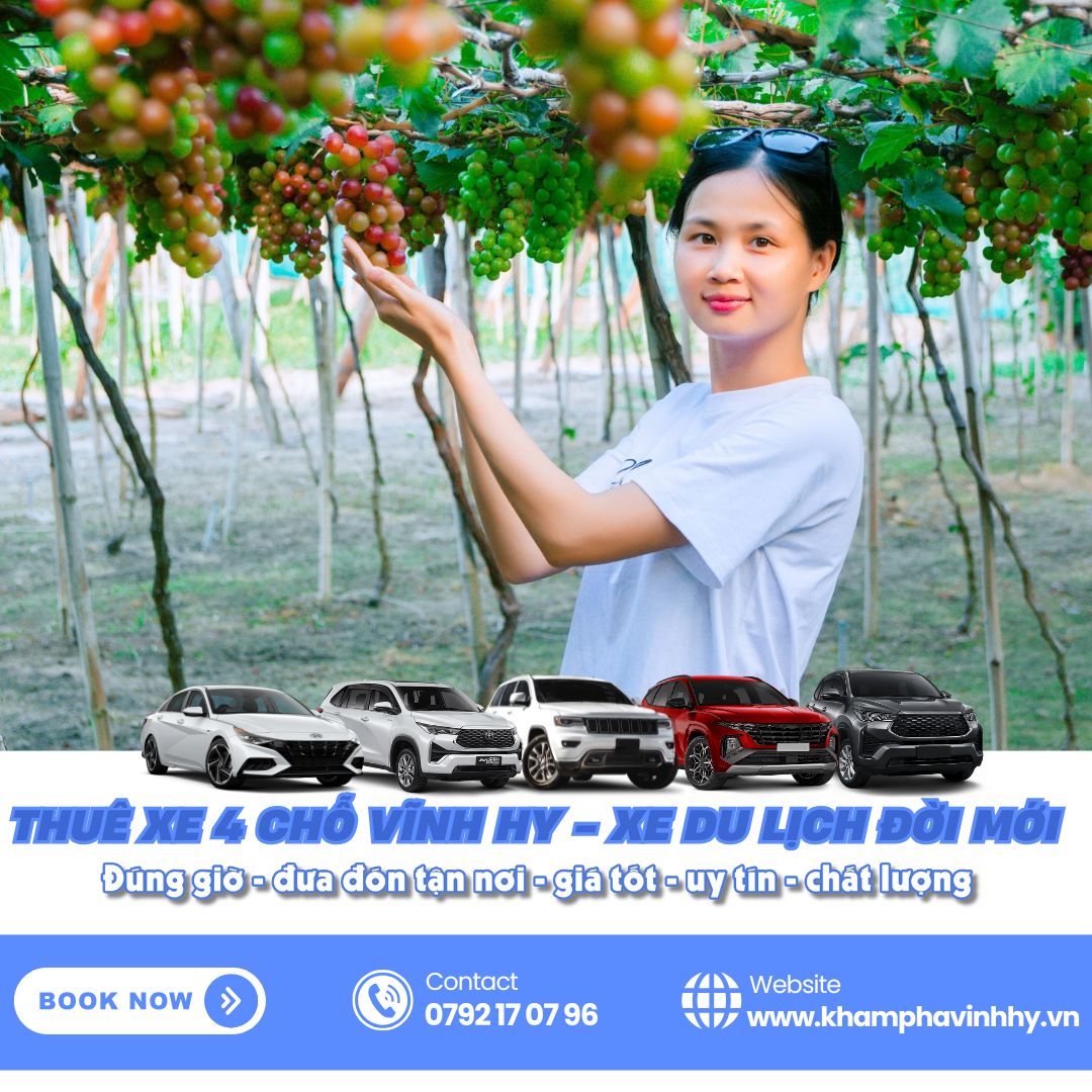 Thuê xe 4 chỗ Vĩnh Hy tham quan theo lịch trình giúp bạn tối ưu thời gian và tiền bạc