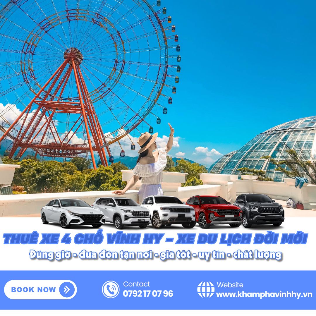 Thuê xe 4 chỗ Vĩnh Hy đi Nha Trang với giá rẻ phù hợp cho nhóm từ 2-3 khách