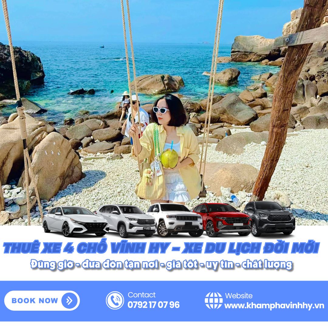 Thuê xe 4 chỗ Vĩnh Hy đang là dịch vụ được rất nhiều du khách lựa chọn