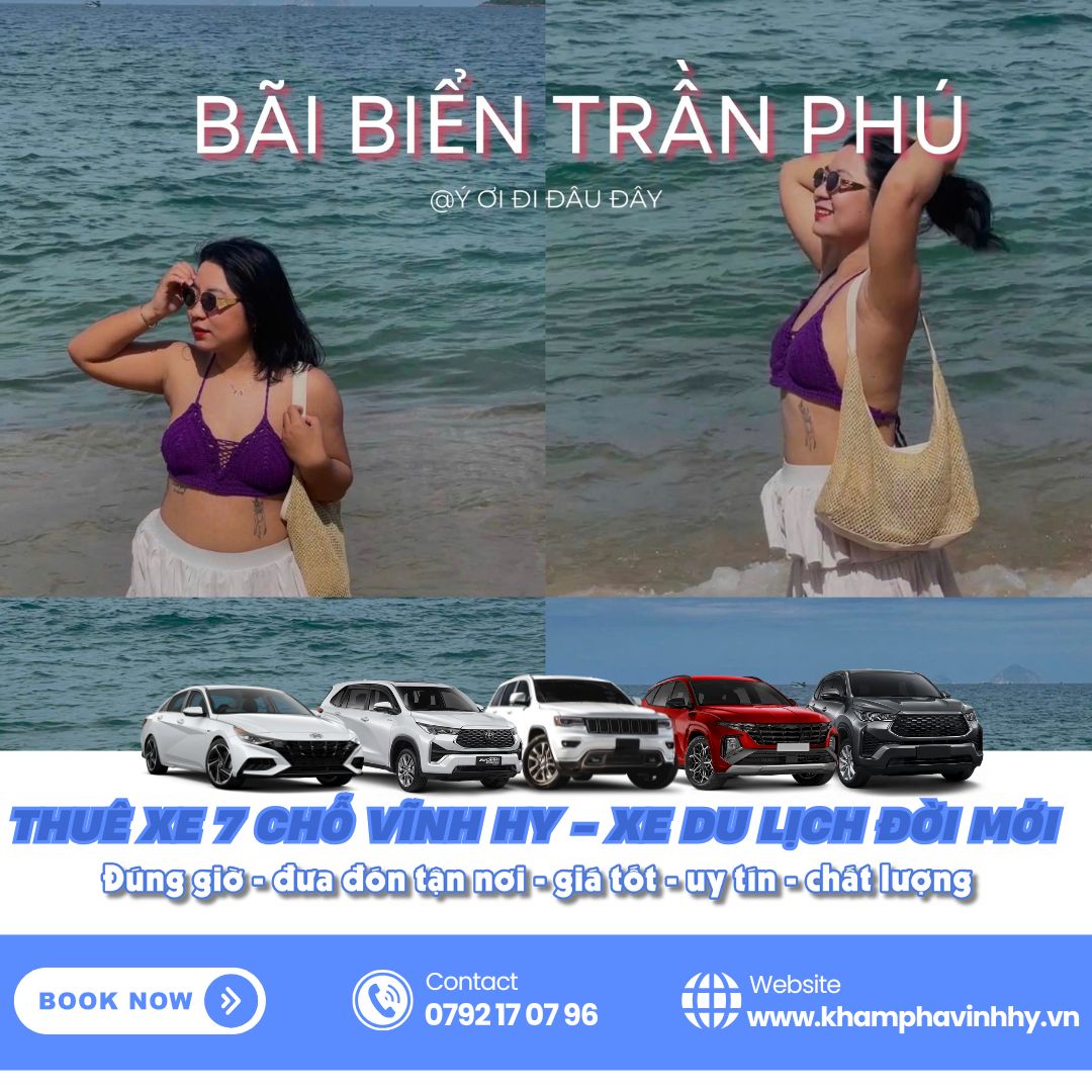 Thuê xe 7 chỗ Vĩnh Hy đi Nha Trang vừa tiết kiệm, vừa có trải nghiệm thú vị