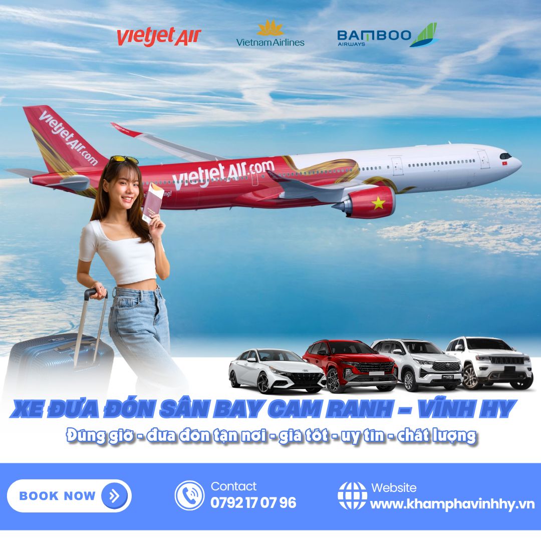 Dịch vụ xe đưa đón sân bay Cam Ranh Vĩnh Hy mang đến nhiều tiện ích