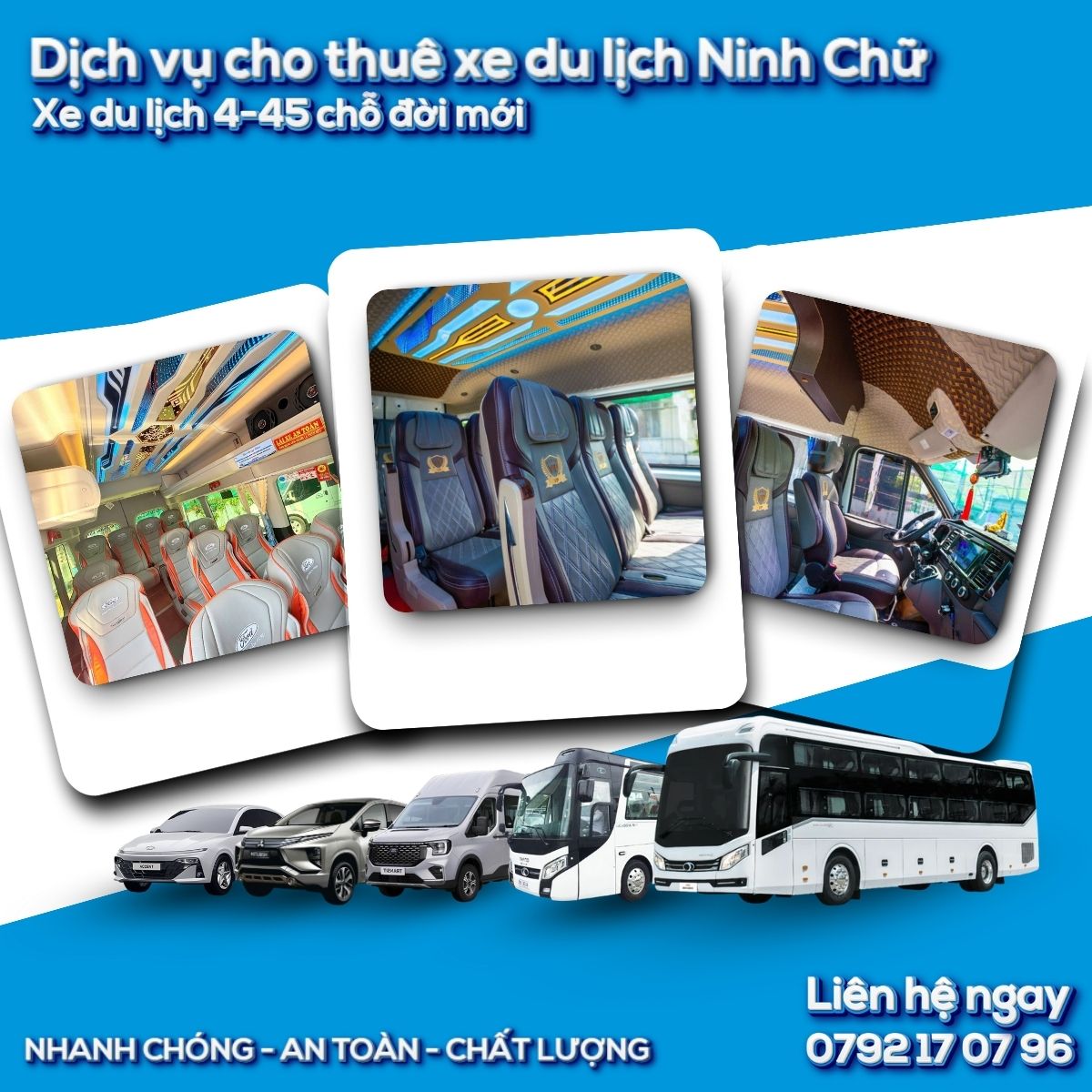 Dịch vụ xe du lịch Ninh Chữ mang lại nhiều tiện ích rất đáng trải nghiệm
